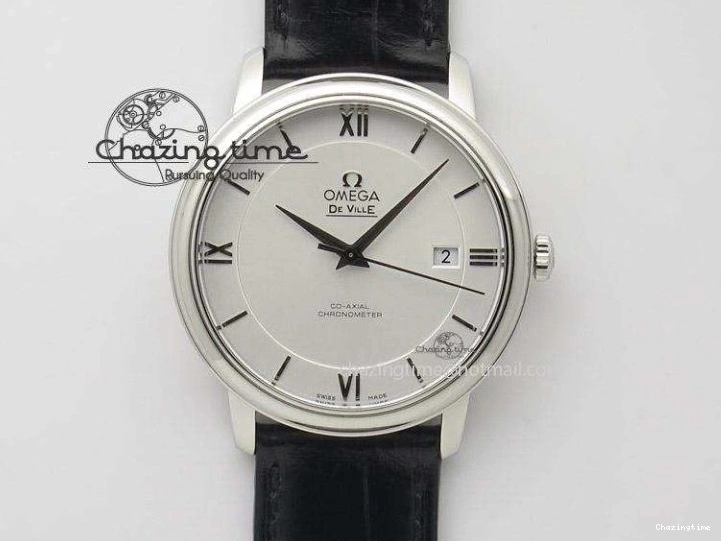 0422 De Ville Prestige Real PR RG ZF 1:1 Best Edition White Dial on Brown Leather Strap MIYOTA HighPerformance 7939